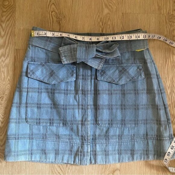 Light Academia Mini Skirt Versatile Tie-Belt Preppy Coquette Collegiate - Picture 11 of 14